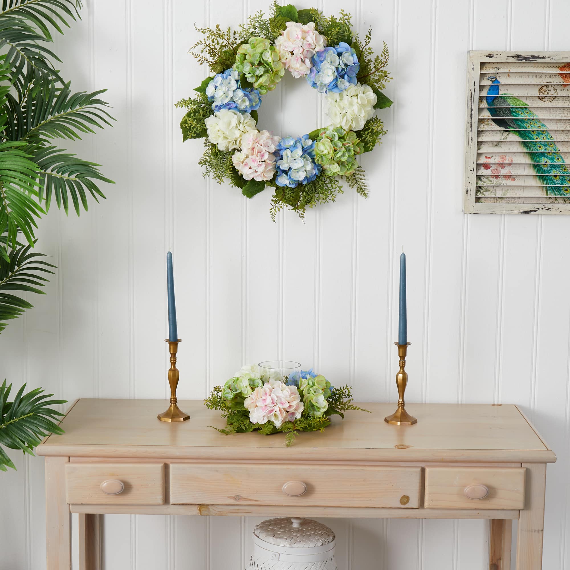 5.5" Hydrangea Candelabrum